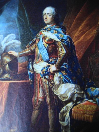 Ritratto di Luigi XV di Francia (1710-1774) da Charles Amedee Philippe van Loo